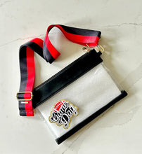 Load image into Gallery viewer, Gameday Ready Stadium Approved Black Clear Bag with GAMEDAY Patch