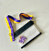 Load image into Gallery viewer, Gameday Ready Stadium Approved Black Clear Bag with GAMEDAY Patch