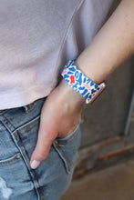 Load image into Gallery viewer, Blue Cheetah Apple Watch Band
