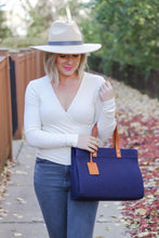 Load image into Gallery viewer, Tara Quilted Structured Book Tote