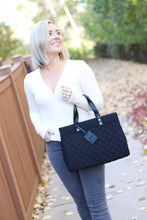 Load image into Gallery viewer, Tara Quilted Structured Book Tote