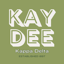 Load image into Gallery viewer, Acrylic Tray - Sorority Collection - KAPPA DELTA BLK LETTERS