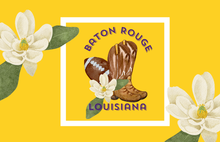 Load image into Gallery viewer, ART ONLY - Baton Rouge LOUISIANA LSU Collection - GAMEDAY 8.5x11 SMALL
