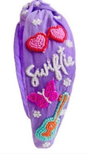 Load image into Gallery viewer, Hand Beaded Trendy Concert Headband - Swiftie Swift Inspired