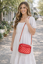 Load image into Gallery viewer, SueEllen Quilted Small Crossbody Bag with Gold Chain Strap