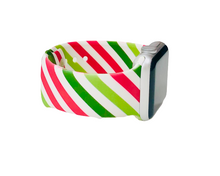 Load image into Gallery viewer, Green Red Stripe Apple Watch Band