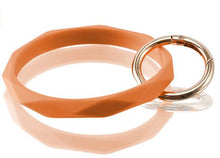 Load image into Gallery viewer, Diamond Cut Silicone Keychain Bangle