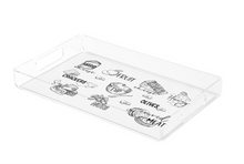 Load image into Gallery viewer, Acrylic serving Tray - 2025 HOME Collection - 8.5 X 11 SMALL