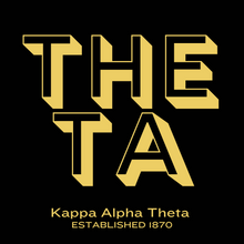 Load image into Gallery viewer, Acrylic Tray - Sorority Collection - Kappa Alpha Theta - Block Colors