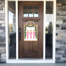 Load image into Gallery viewer, Nutcracker Trio UV Printed Door Hanger 24" Tall - Holiday Collection
