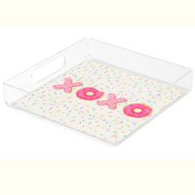 Load image into Gallery viewer, Acrylic Serving Tray - LOVE Collection - XOXO DONUTS