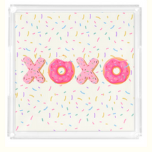 Load image into Gallery viewer, Acrylic Serving Tray - LOVE Collection - XOXO DONUTS