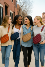 Load image into Gallery viewer, Addison Quilted Nylon Waist Sling Bag