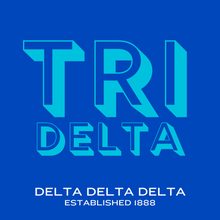 Load image into Gallery viewer, Acrylic Tray - Sorority Collection - DELTA DELTA DELTA - BLOCK LETTERS