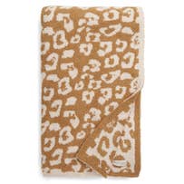 Load image into Gallery viewer, Luxe Leopard Throw Blanket - Camel Leopard