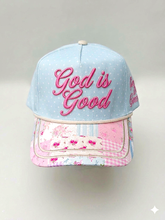 Load image into Gallery viewer, PREORDER God Is Good Embroidered Hat – Adjustable Faith Hat - Ships 6/22