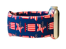 Load image into Gallery viewer, Patriotic Stars and Stripes Apple Watch Band - USA