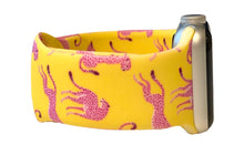 Load image into Gallery viewer, Yellow and Pink Cheetah Apple Watch Band