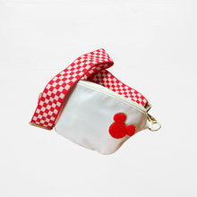 Load image into Gallery viewer, Mickey Edit - Checkerboard Straps with Chenille Mickey Patch