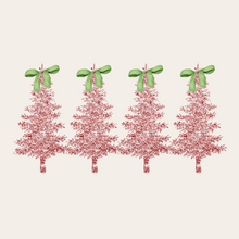 Load image into Gallery viewer, Acrylic Serving Tray - Holiday Collection - TINSEL TREE with Bows

