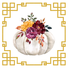 Load image into Gallery viewer, Acrylic Serving Tray - FALL COLLECTION - Pumpkin Flowers
