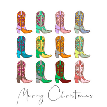 Load image into Gallery viewer, Acrylic Serving Tray - HOLIDAY COLLECTION - Cowboy Christmas
