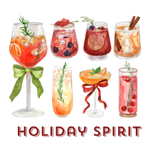 Load image into Gallery viewer, Acrylic Serving Tray - HOLIDAY COLLECTION - Holiday Spirit
