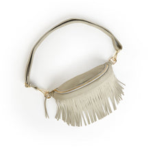 Load image into Gallery viewer, Sabrina Vegan Removable Fringe Style Suede Bum Sling Hip Bag

