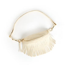 Load image into Gallery viewer, Sabrina Vegan Removable Fringe Style Suede Bum Sling Hip Bag
