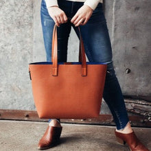 Load image into Gallery viewer, Jane Leather Perforated Large Tote
