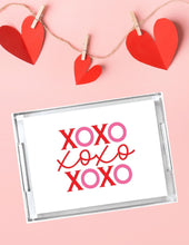 Load image into Gallery viewer, Acrylic Serving Tray - LOVE Collection - XOXO
