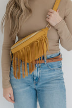 Load image into Gallery viewer, Sabrina Vegan Removable Fringe Style Suede Bum Sling Hip Bag
