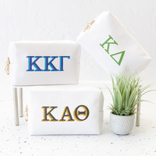 Load image into Gallery viewer, Licensed Sorority Accessory Cosmetic Bag
