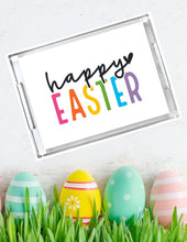 Load image into Gallery viewer, Acrylic Serving Tray - Happy Easter Colorful tray
