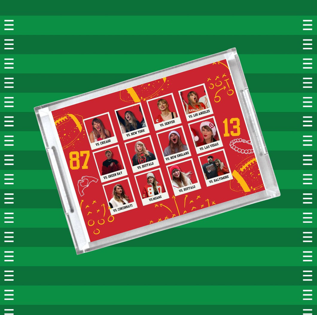 Super Bowl Acrylic Serving Tray - Are you Ready for it? - RED Swift TV