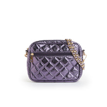 Load image into Gallery viewer, SueEllen Quilted Small Crossbody Bag with Gold Chain Strap
