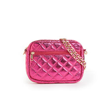 Load image into Gallery viewer, SueEllen Quilted Small Crossbody Bag with Gold Chain Strap
