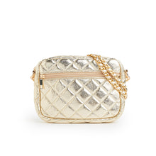 Load image into Gallery viewer, SueEllen Quilted Small Crossbody Bag with Gold Chain Strap
