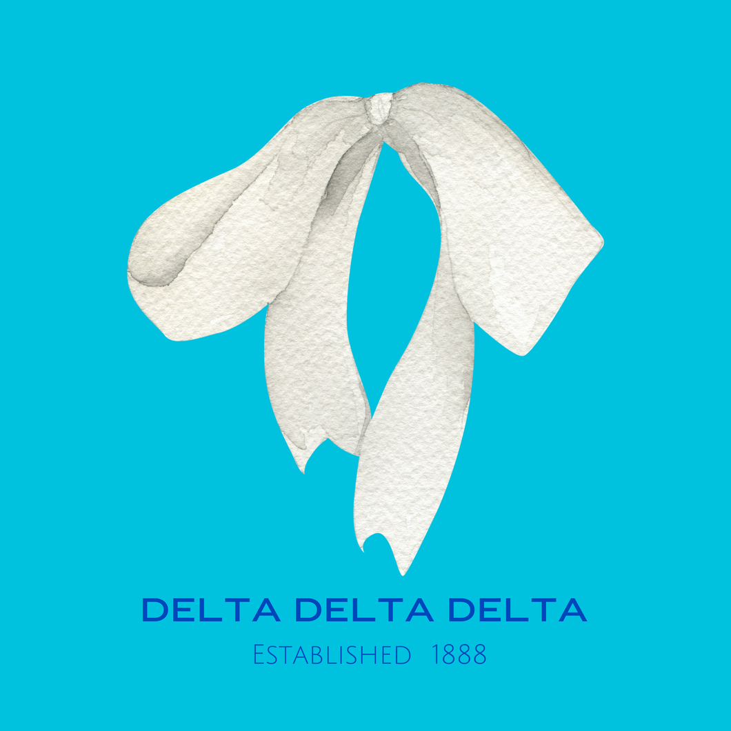 Acrylic Tray - Sorority Collection - DELTA DELTA DELTA - BOW