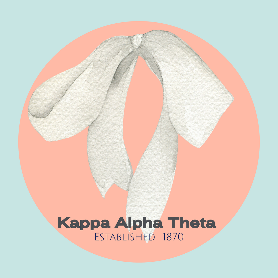Acrylic Tray - Sorority Collection - Kappa Alpha Theta - BOW