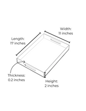 Load image into Gallery viewer, Acrylic Serving Tray - SUMMER FUN - 8.5 X 11 - SMALL
