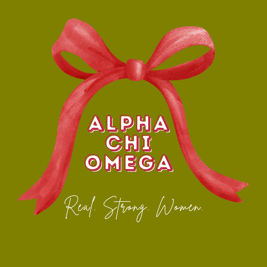 Acrylic Tray - Sorority Collection - ALPHA CHI OMEGA - BOW RSW