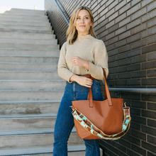 Load image into Gallery viewer, Jane Leather Perforated Large Tote
