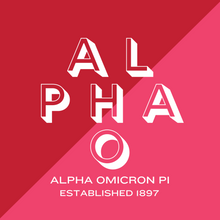 Load image into Gallery viewer, Acrylic Tray - Sorority Collection - ALPHA OMICRON PI - DUO
