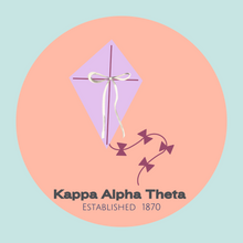 Load image into Gallery viewer, Acrylic Tray - Sorority Collection - Kappa Alpha Theta -KITE + BOW
