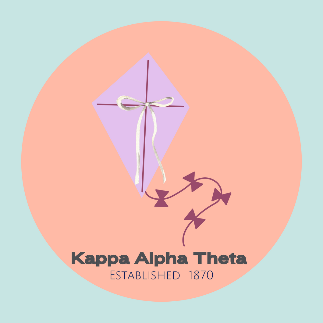 Acrylic Tray - Sorority Collection - Kappa Alpha Theta -KITE + BOW