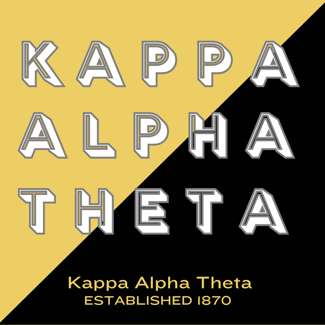 Acrylic Tray - Sorority Collection - Kappa Alpha Theta - DUO Colors