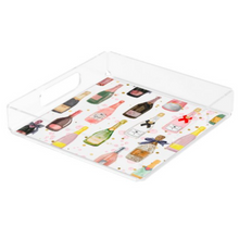 Load image into Gallery viewer, Acrylic Serving Tray - Holiday Collection - Pop the Champagne
