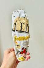 Load image into Gallery viewer, Hand Beaded Trendy Concert Headband - Swiftie Swift Inspired
