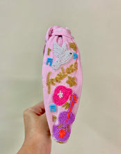 Load image into Gallery viewer, Hand Beaded Trendy Concert Headband - Swiftie Swift Inspired
